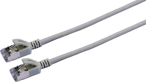 Prokord Tp-cable U/ftp Cat.6a Slim Lszh Rj45 1.0m Grey Rj-45 Cat 6a 1m Harmaa