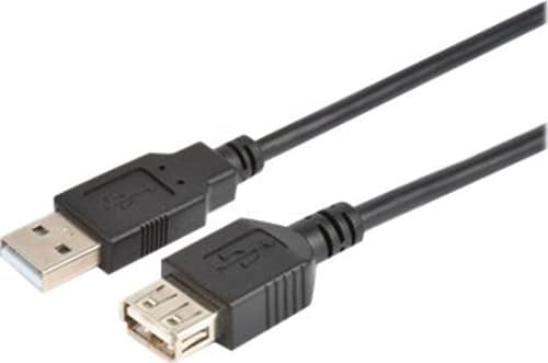 Prokord Usb-kabel 3m. Usb-a Usb-a Sort