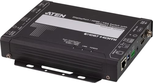 Aten Displayport / Hdmi / Vga-switch Med Hdbaset-sändare