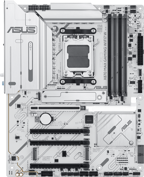 Asus X870 Max Gaming Wifi7 White Am5 Atx