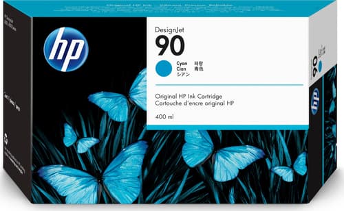 Hp Blæk Cyan No.90 Dj 4000 billede