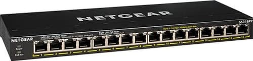 Netgear Gs316pp 16-port Gigabit Ethernet Unmanaged Poe+ 183w billede