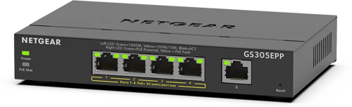 Netgear Gs305epp 5-port Gigabit Ethernet Easy Smart Essential Poe+ 120w billede
