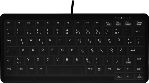 Contour Design Active Key Classicclean Medical Backlit Mini Kabel Nordisk Tangentbord