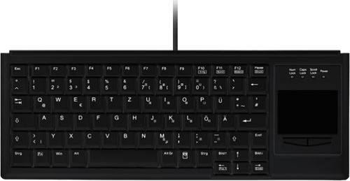 Contour Design Active Key Industrial Keyboard Ip68 Touchpad Compact Kabel Nordisk Tangentbord
