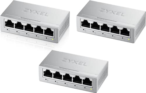 Zyxel Gs-105b V5 5-porttinen Gigabit-kytkin, 3-pack