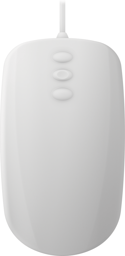 Contour Design Active Key Quickclean Medical Ip68 Scroll Buttons Usb-a Mus Hvid