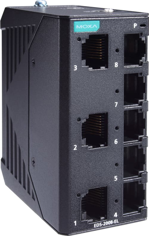 Moxa Eds-2008-elp Industriel, Ikke Administreret Switch Med 8 Porte