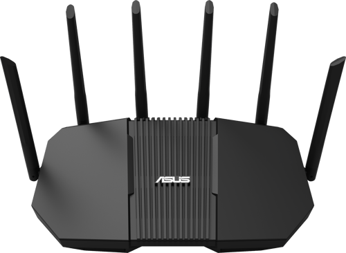 Asus Rt-be90u Be9400 Aimesh Trådløs Ruter 2.5 Gigabit Ethernet Tre-båndsfrekvens (2,4 Ghz / 5 Ghz / 6 Ghz) Sort