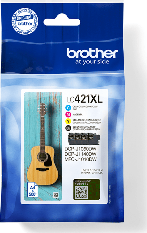 Brother Blæk Multipakke Lc421xlvaldr 500 Sider - Dcp-j1050 billede