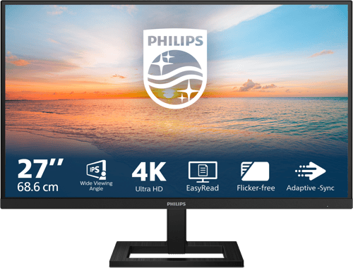 Philips 27e1n1900ae - (fyndvara Klass 3) 27" 3840 × 2160pixels Ips 16:9 60hz