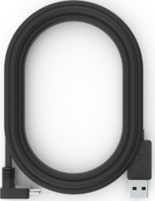 Huddly Usb-cable Angeled 2m Usb-a Usb-c Svart