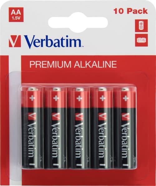 Verbatim Batteri Alkaline Aa/lr6 10-pack