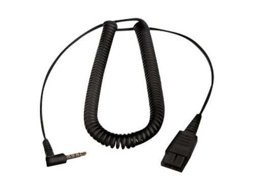 Jabra Pc Cord Qd To 3.5 Mm Sort Kabel billede