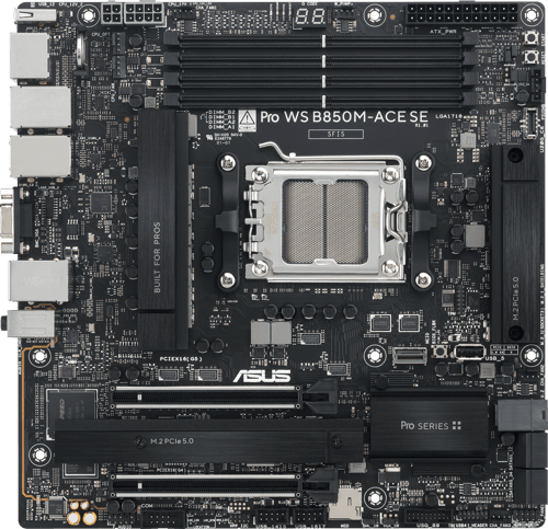 Asus Pro Ws B850m-ace Se Am5 Micro-atx Bundkort billede