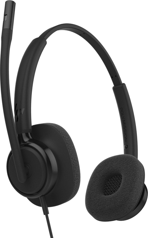 Hp Poly Mission 425 Classic Stereo Usb-a, Usb-c Microsoft Teams Musta