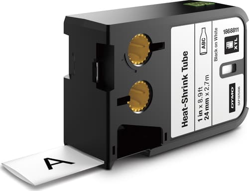 Dymo Tape Krympeslange 24mm Sort/hvid - Xtl billede