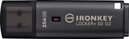 Kingston Ironkey Locker Plus 50 G2 256gb Usb-a Svart