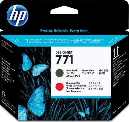 Hp Printerhoved 771 Matte Sort + Red - Designjet Z6200 billede