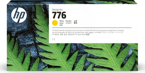 Hp 776 Blækpatron, 1 Liter, Gul – Designjet Z9+ Pro
