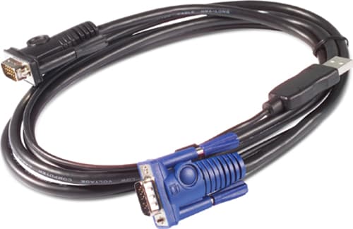 Apc Kvm Usb Cable - 25 Ft (7.6 M) Kvm-kabel Sort 7,6 M