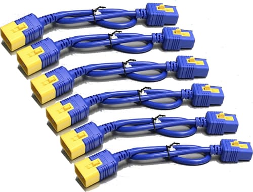 Apc C19 - C20, 1.2m Blå 1,2 M C19 Forbinder C20 Forbinder 1.2m. C19 C20 Blå