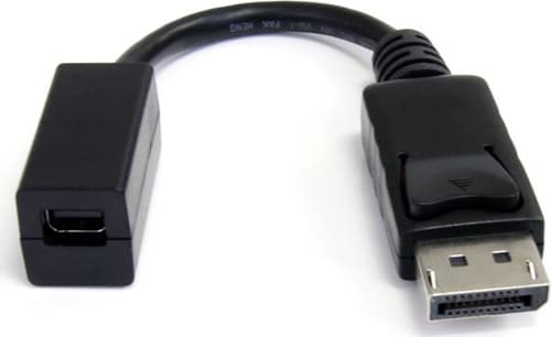 Startech 6in Displayport To Mini Displayport Video Cable Adapter 0.152m Mini Displayport Displayport Musta