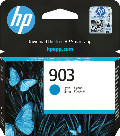 HP 903 T6L87AE original blækpatron - Cyan, 4 ml