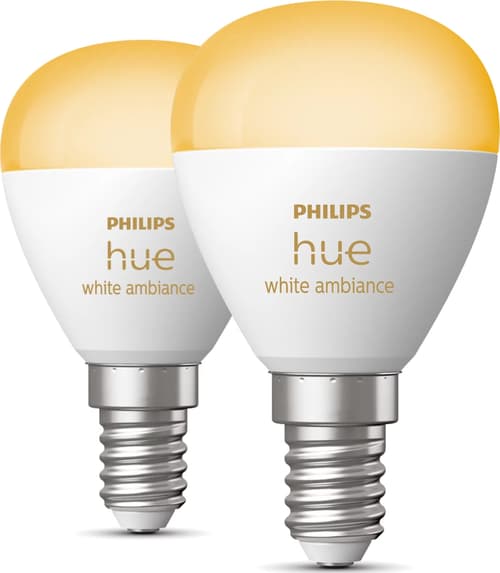 Philips Hue White Ambiance Krone - E14 Pærer - 2-pak