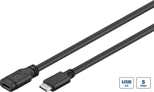 Microconnect Usb Cable 1m Usb-c Usb-c Sort
