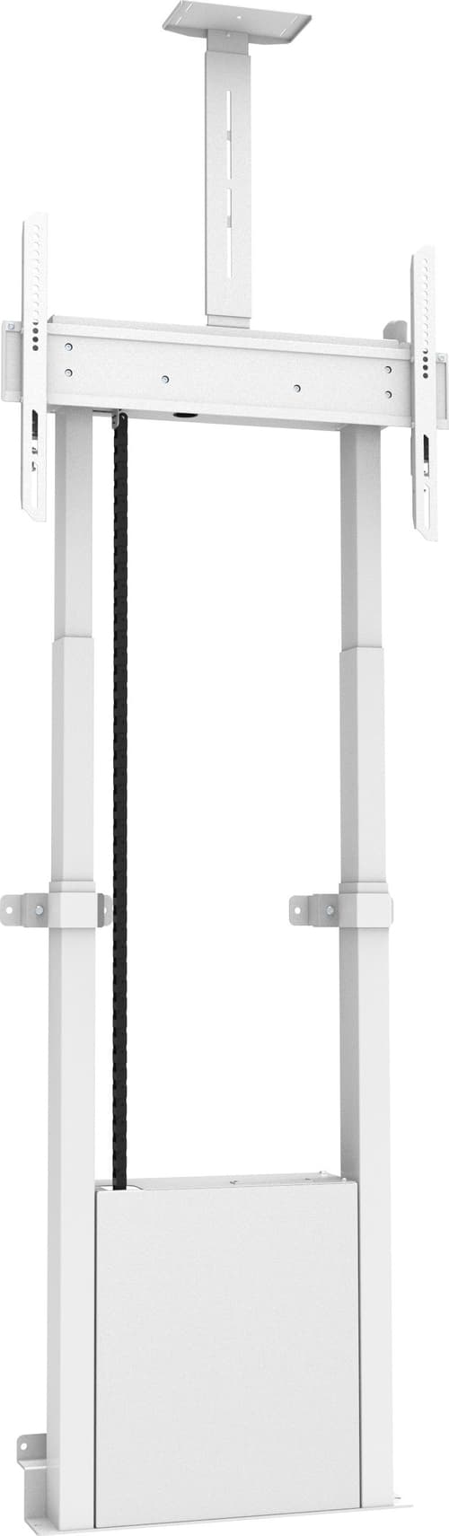 Multibrackets M Motorized Floormount W Cam Shelf 120kg Valkoinen