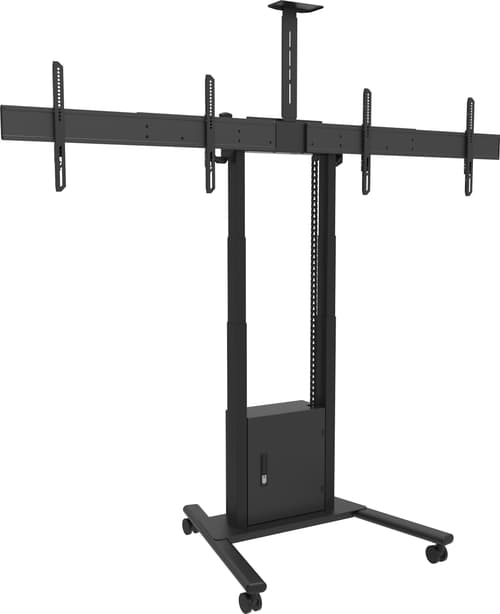 Multibrackets M Motorized Floorstand 2 Lcd 120kg Sort billede