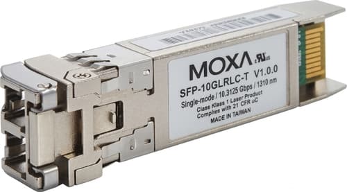 Moxa Sfp-10gerlc-t Lähetin-vastaanotinmoduuli Valokuitu 10000 Mbit/s Sfp+ 1550 Nm