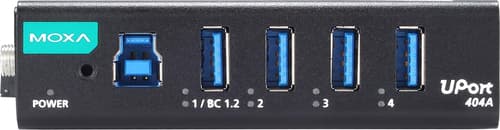 Moxa Uport 404a Keskitin Usb 2.0 Type-b 5000 Mbit/s Musta