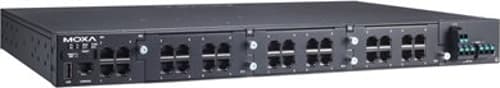 Moxa Rks-g4028-l3 Hallittu Gigabit Ethernet (10/100/1000) Power Over Ethernet -tuki Musta