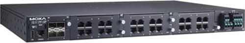 Moxa Rks-g4028 Hallittu L2 Gigabit Ethernet (10/100/1000) Power Over Ethernet -tuki Musta