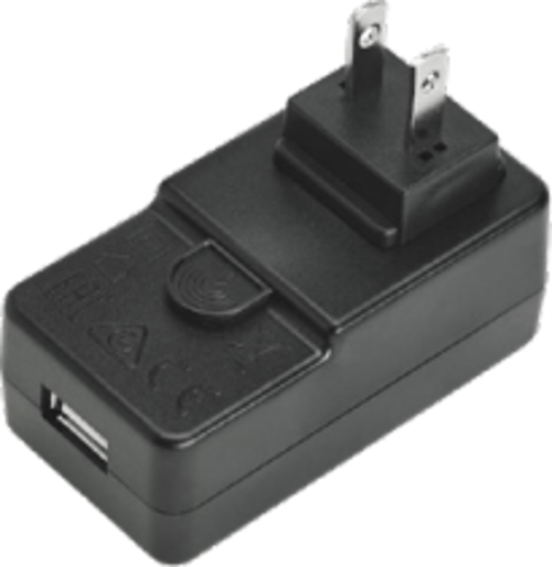 Zebra Wall Charger 100-240vac 5v 2.5a With Eu-plug Sort billede
