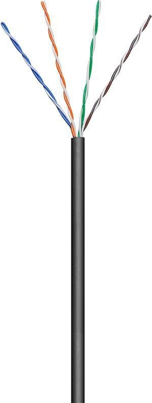 Microconnect Bulkkabel 100 M Sort Ingen Cat 5e 100m. Sort