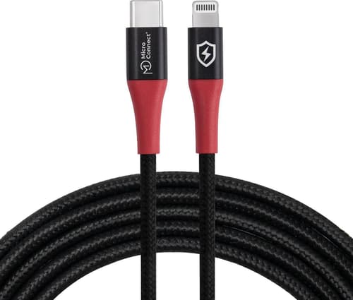 Microconnect Usb-c To Lightning Data Blocker Cable 1.5m 1.5m Musta