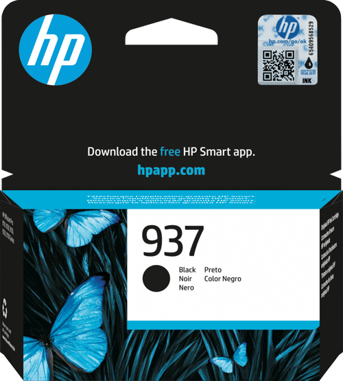 Hp Ink Black 937 - Officejet Pro 9110/9120/9130 billede