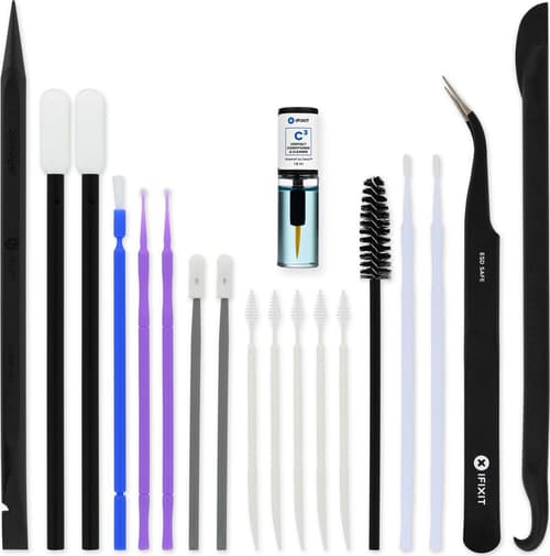 iFixit IF145-523-1, Udstyrsrensning sæt, Mobiltelefon/Smartphone, Steder der er svære at komme til, Computer mouse, Tablet PC, Tastatur,..., Blå, Sort, Hvid, Universel