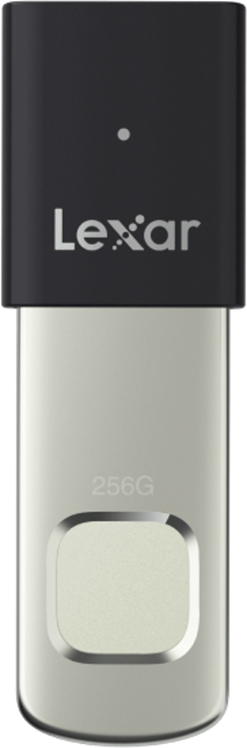 Lexar Jumpdrive Fingerprint F35pro 256gb Usb-a Musta, Hopea