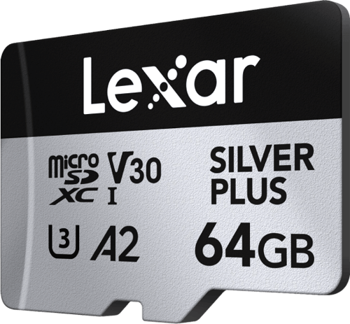 Lexar microSDXC Silver Plus 1066x UHS-I/U3/A2/4K R205/W100 (V30) 64GB