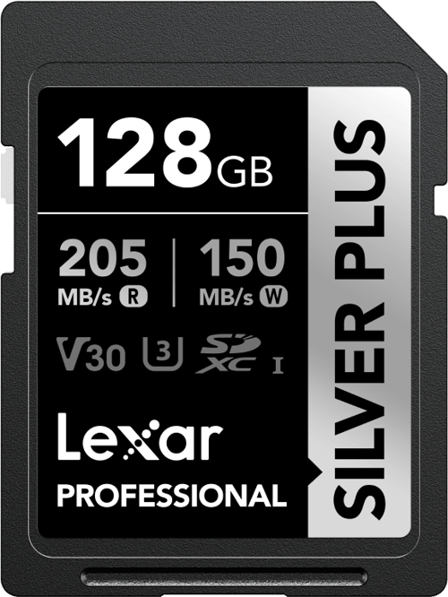 Lexar SDXC Professional SILVER Plus 1066x UHS-I/U3/A2/4K R205/W150 (V30) 128GB - Hukommelseskort
