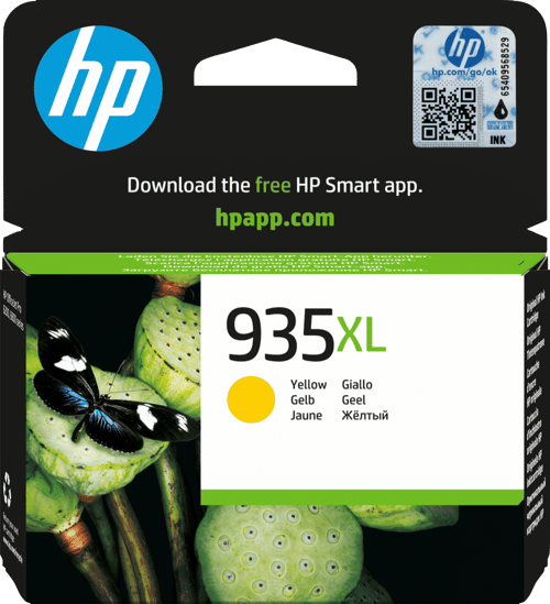 HP 935XL højkapacitets blækpatron - gul (original)