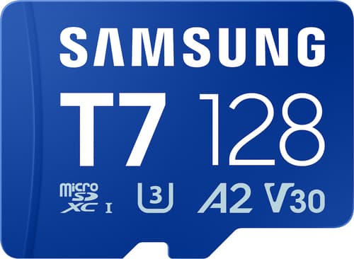 SAMSUNG T7 microSD Speicherkarte 128GB für Smartphones Tablets und Handheld-Konsolen bis zu 170MB/s Lesen MB-MB256T/WW