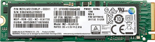 Hp 512 Gb Pcie 4x4 Nvme Tlc Ssd M.2 Pci Express