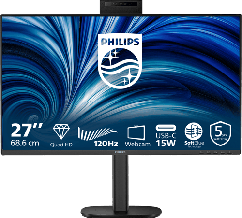 Philips 27b2n3500jh 27 tommer 2560 × 1440pixels Ips 16:9 120hz billede