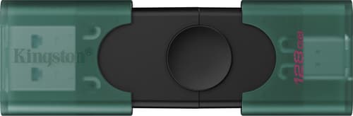 Kingston Datatraveler Duo 128gb Usb-a / Usb-c Musta, Vihreä