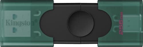 Kingston Datatraveler Duo 256gb Usb-a / Usb-c Svart, Grön